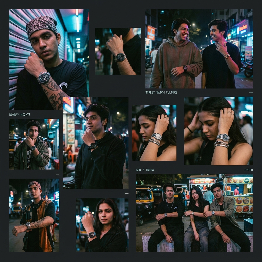 Indian Gen Z watch community collage